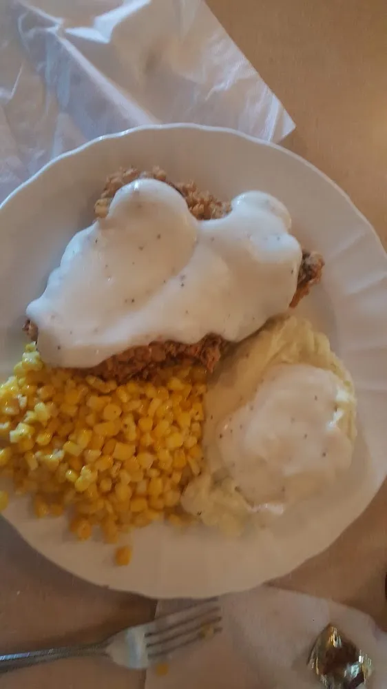Chicken Fried Steak Mashed Potatoes with Cream Gravy